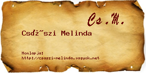 Császi Melinda névjegykártya